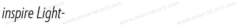 inspire Light字体转换